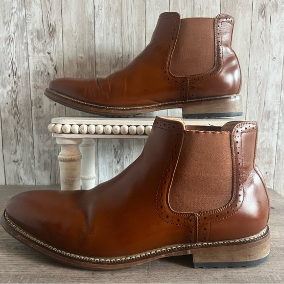 Joseph Abboud Men's Brown Chelsea Boots 10.5 - Picture 1 of 10